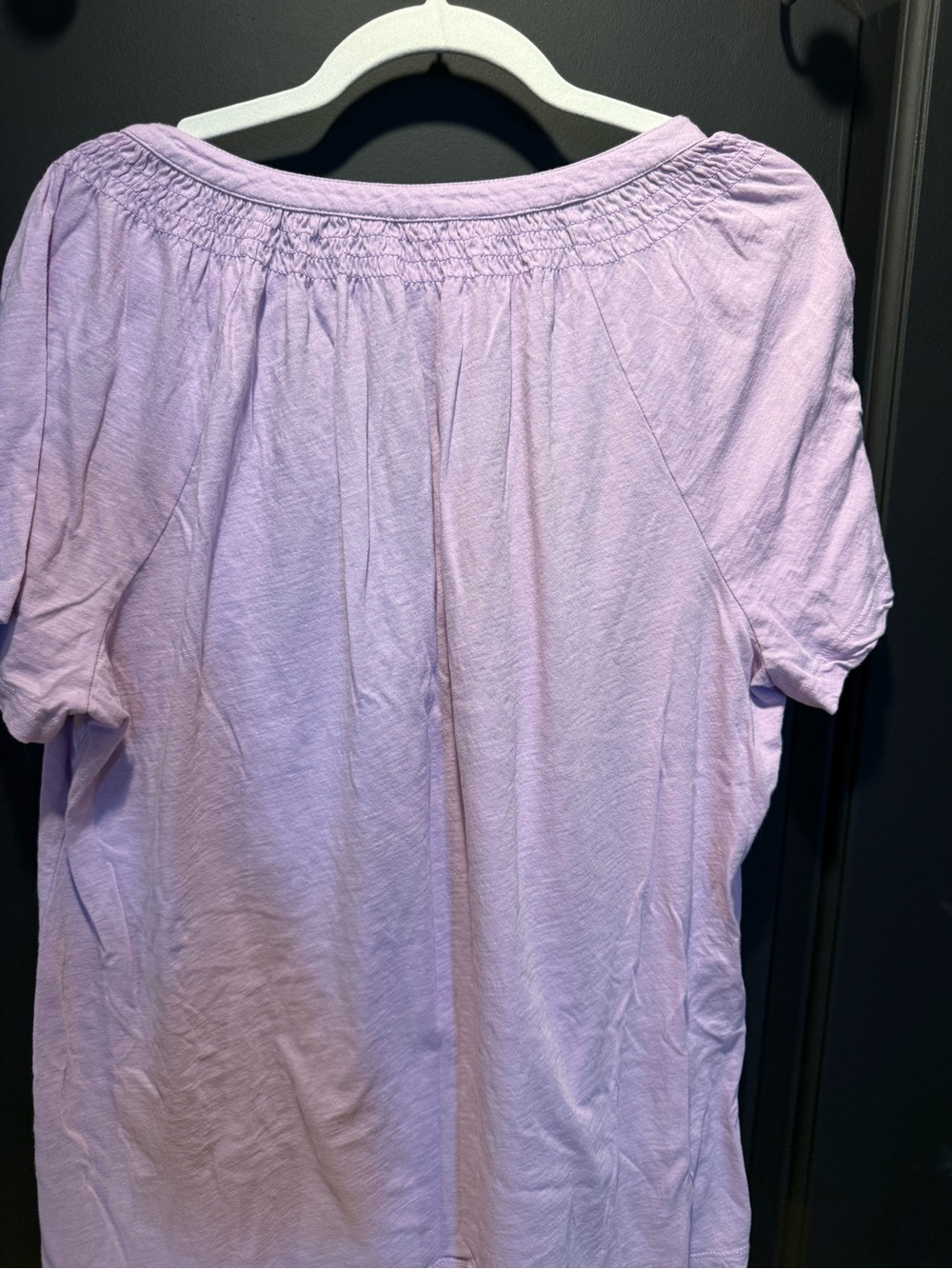 Lilly Pulitzer Lavender Smocked-Neck Short Sleeve Tunic - Picture 4 of 4